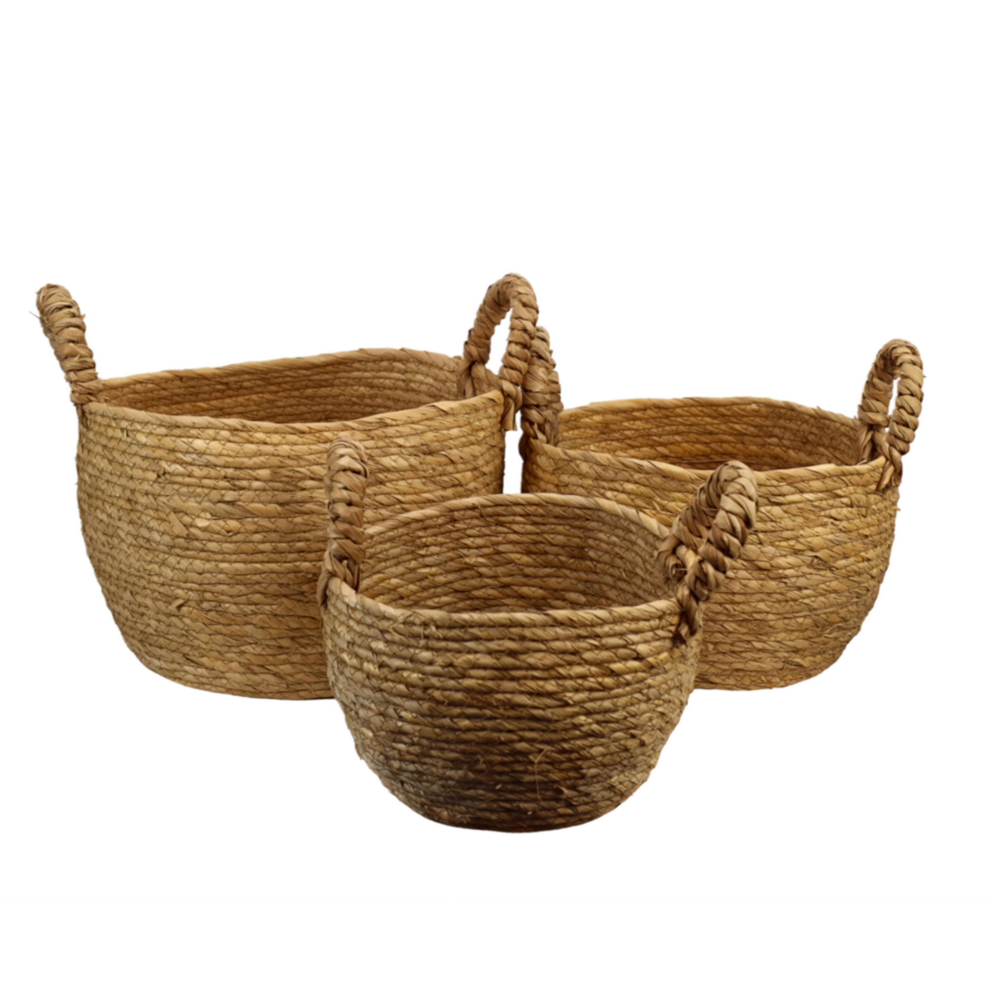 Grass basket, 3pcs, 29x21xH25, 26x18xH21, 21x16xH17cm