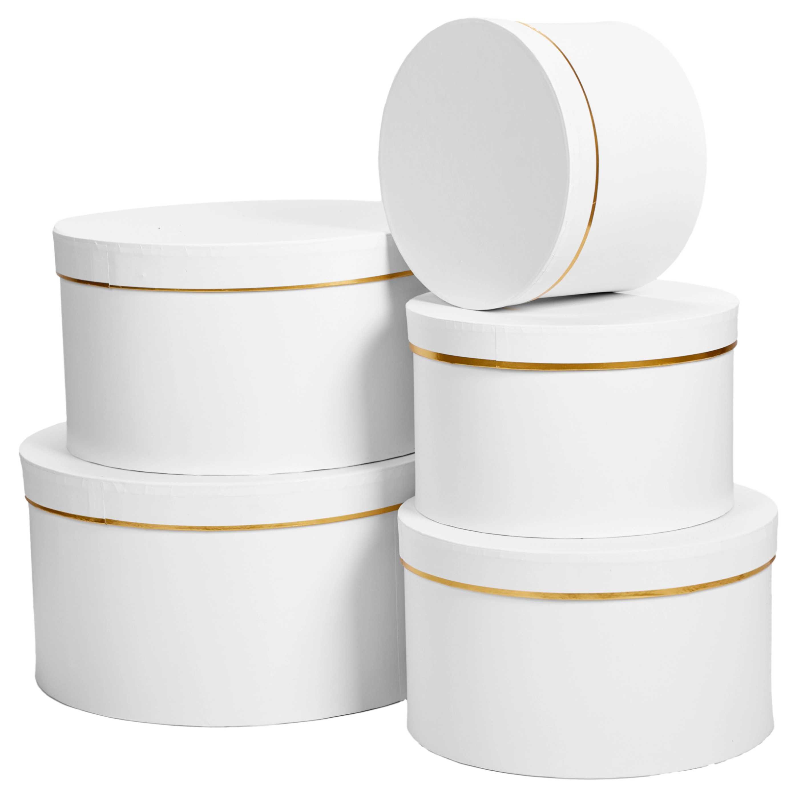 Flower box D18XH12, D21XH13, D24XH14, D27XH15, D30XH16 cm, 5 pcs