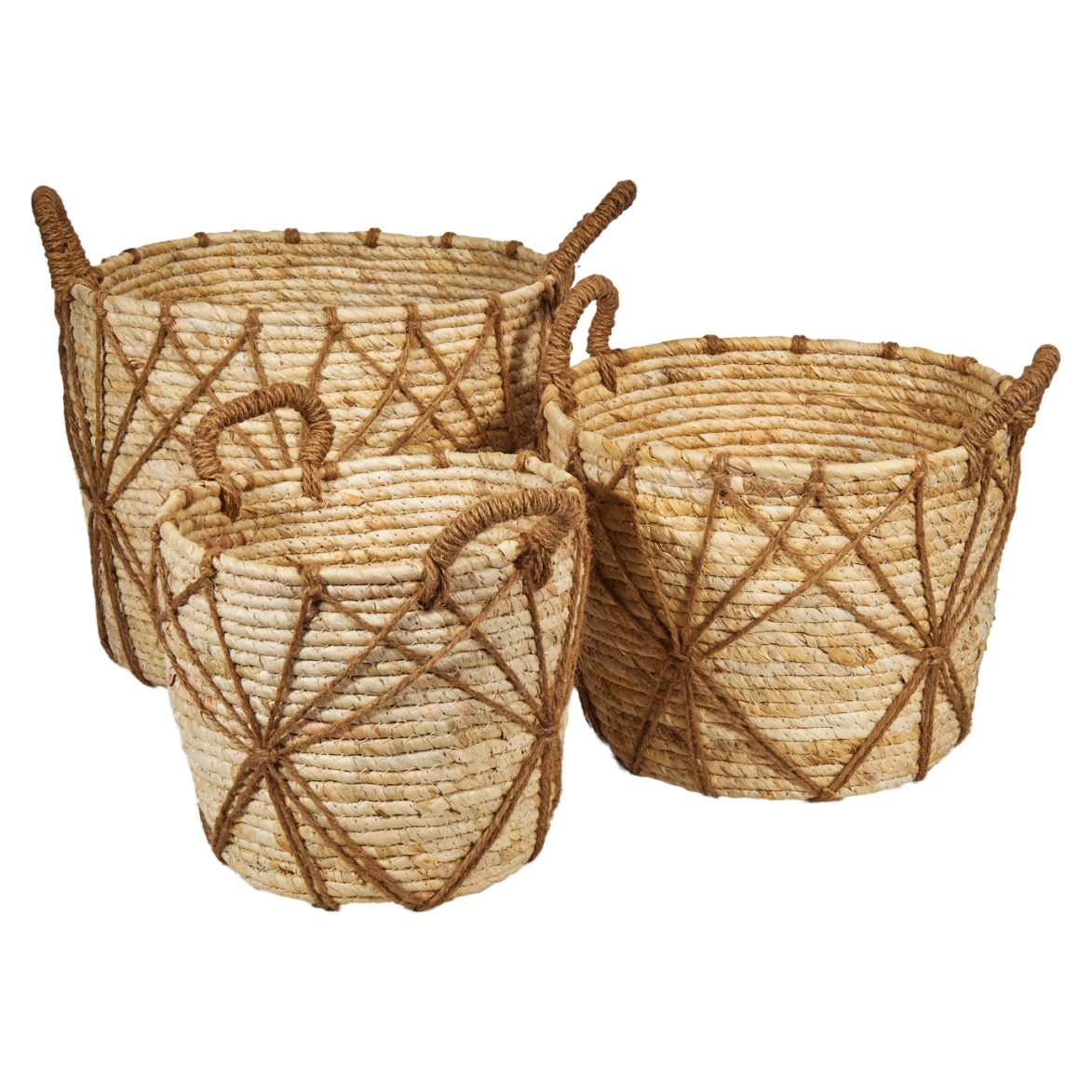 Seagrass baskets D36xH28,29xH25, D24xH22 cm, 3 pcs