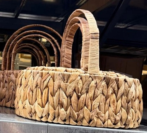 Seagrass baskets 32x22x30, 28X18X26, 24X14X23 cm, 3 pcs