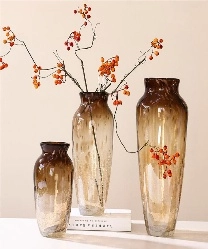 Glass vase shaded