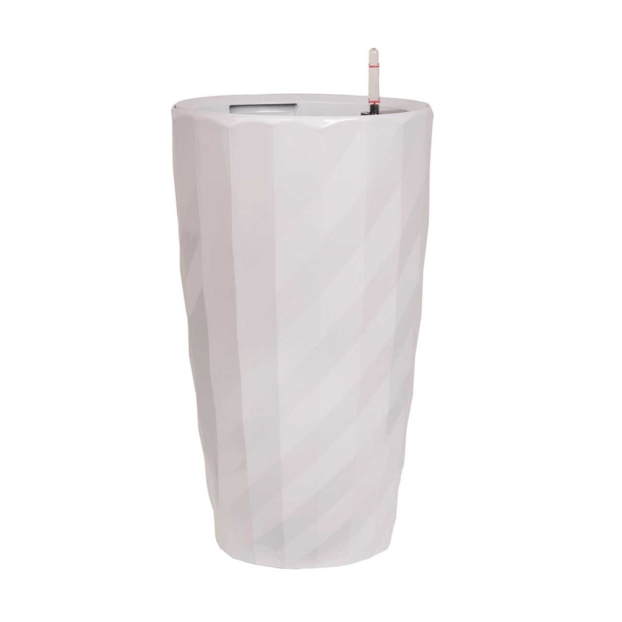 Self Watering system plant pot PLANTA VITA "Vase Rib white" | Wholesale flowers, plants and supplies Self Watering system plant pot PLANTA VITA "Vase Rib white"