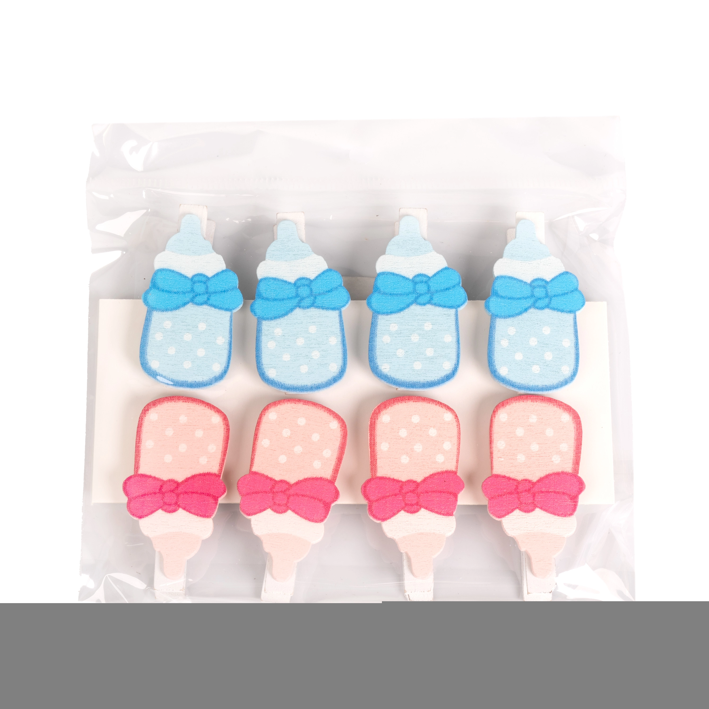 Wooden clip Baby, 8pcs