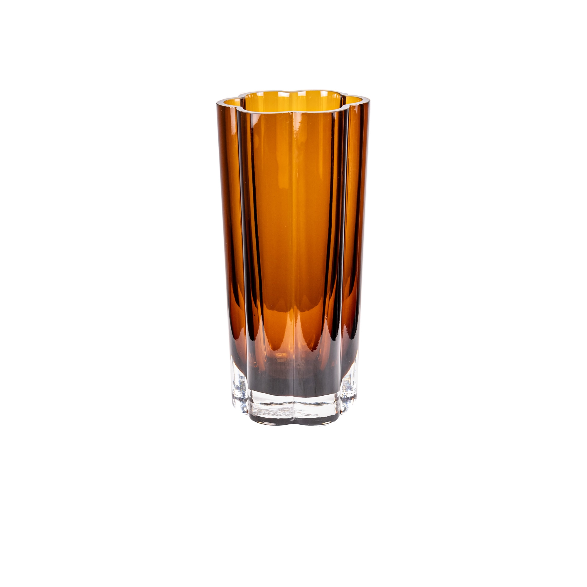 Glass Vase Smoky brown