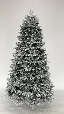 Christmas Tree with snow PE+PVC, fire proof