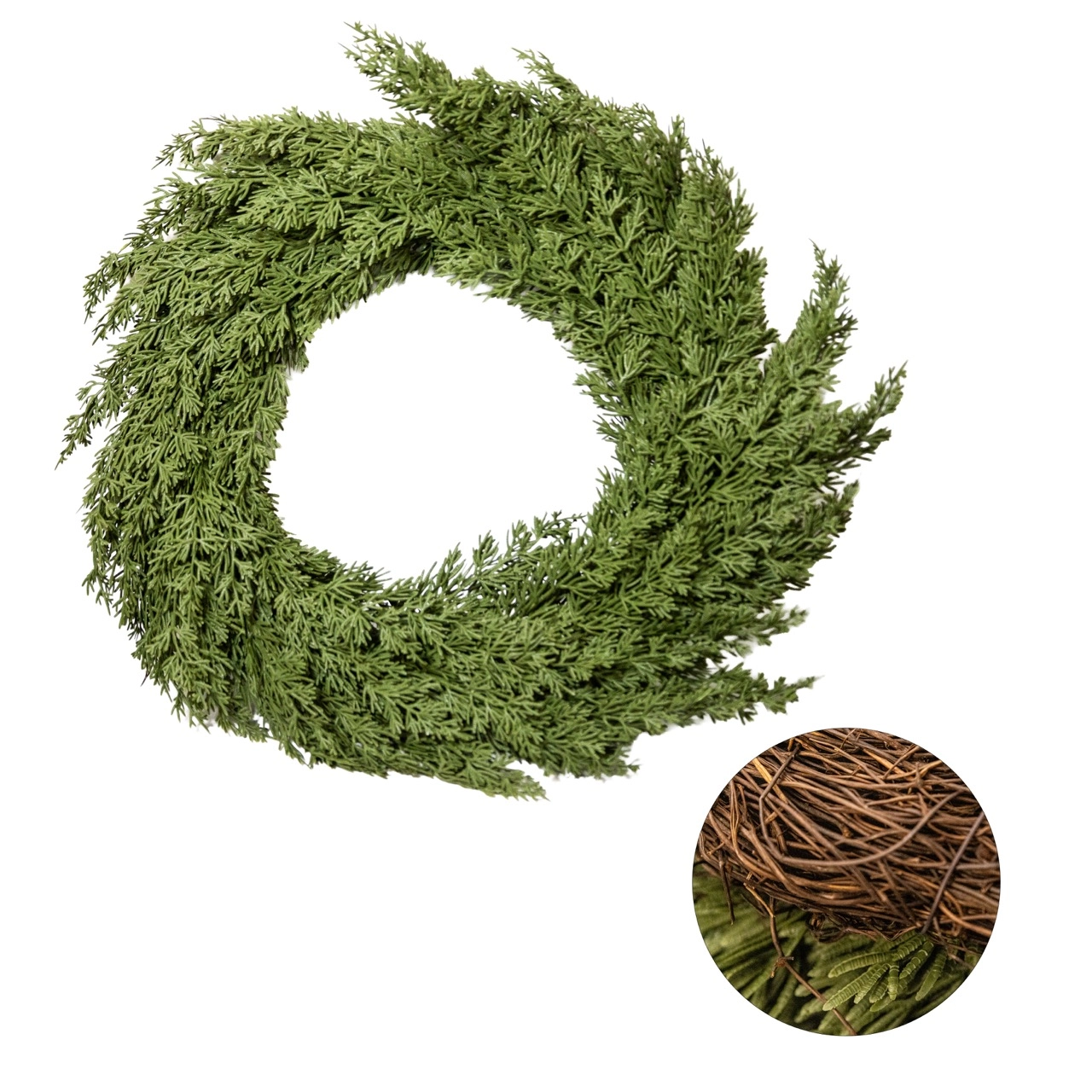 Christmas wreath full PE | Wholesale flowers, plants and supplies Christmas wreath full PE
