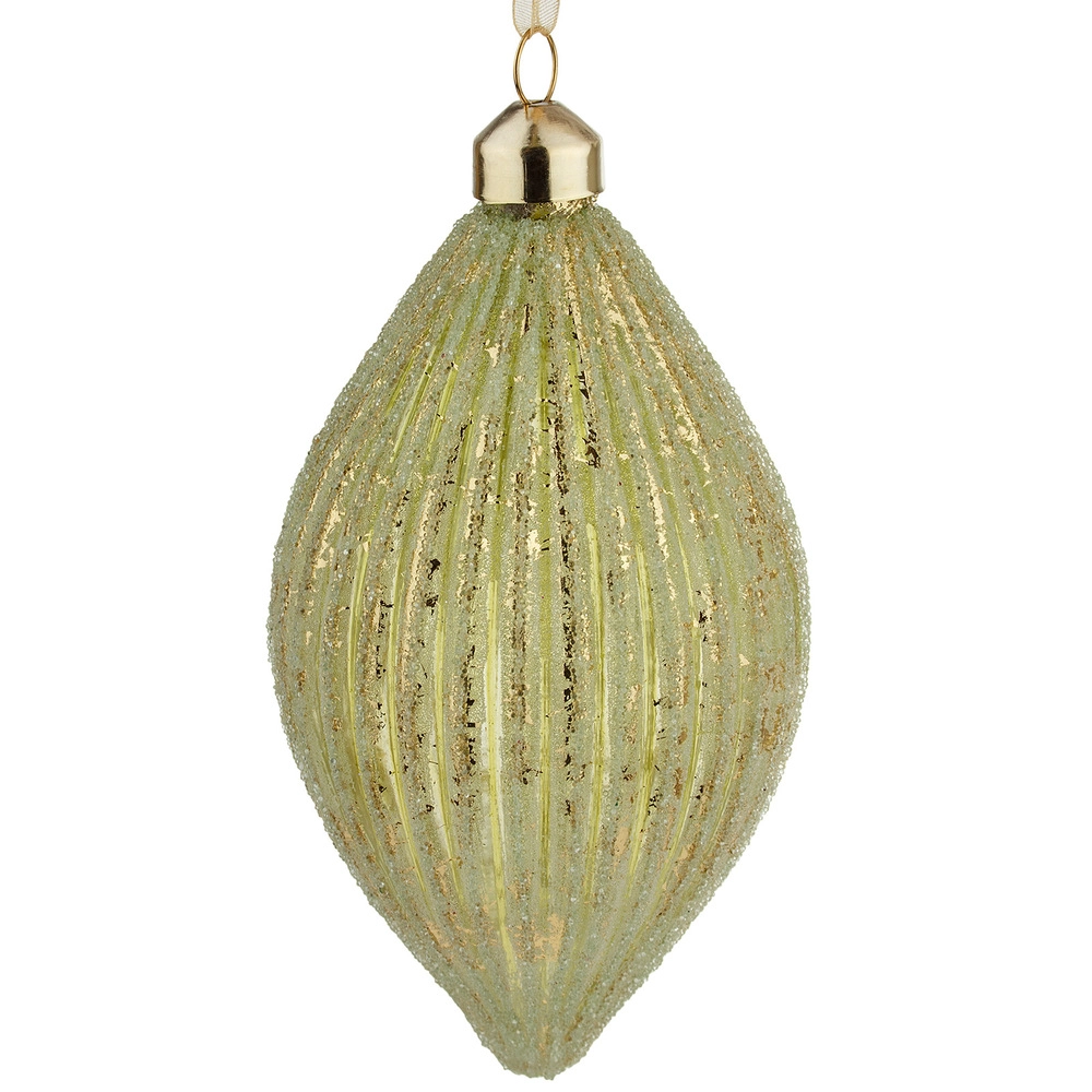 Glass Christmas decoration Olive