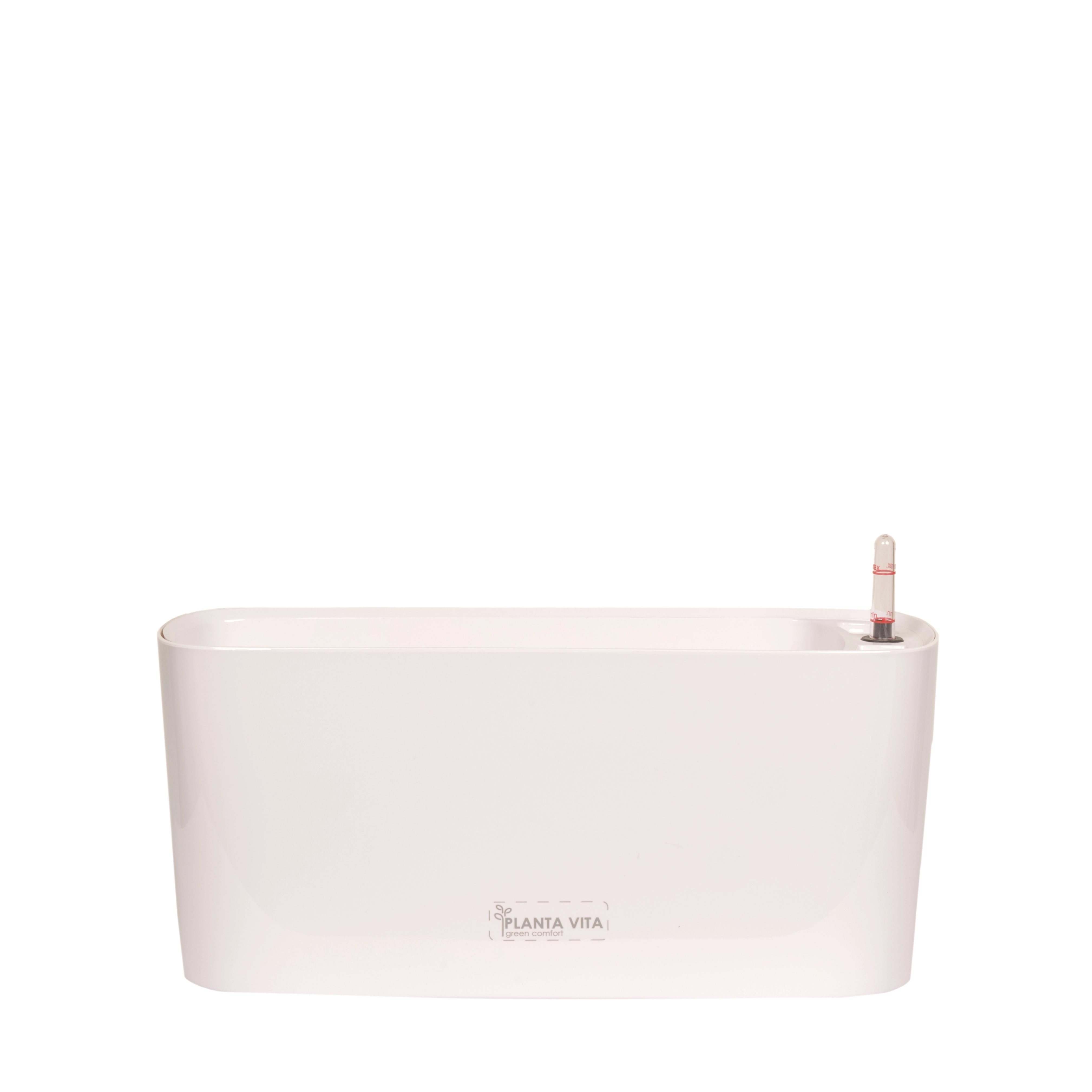 Self Watering system plant pot PLANTA VITA "Oval Silk white" | Wholesale flowers, plants and supplies Self Watering system plant pot PLANTA VITA "Oval Silk white"