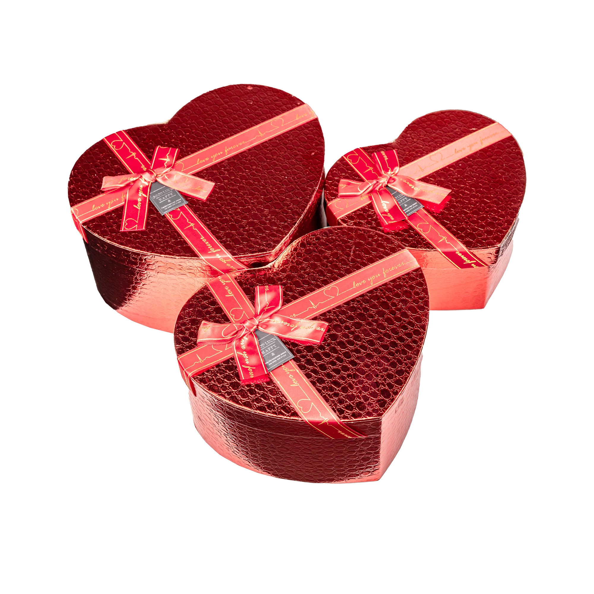 Flower box Heart 23X27X13 cm, 21X23X12 cm, 18X20*10 cm, 3 pcs