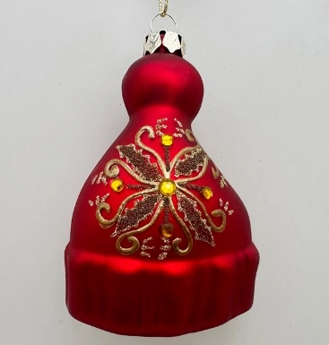 Glass Christmas decoration Cap | Wholesale flowers, plants and supplies Glass Christmas decoration Cap