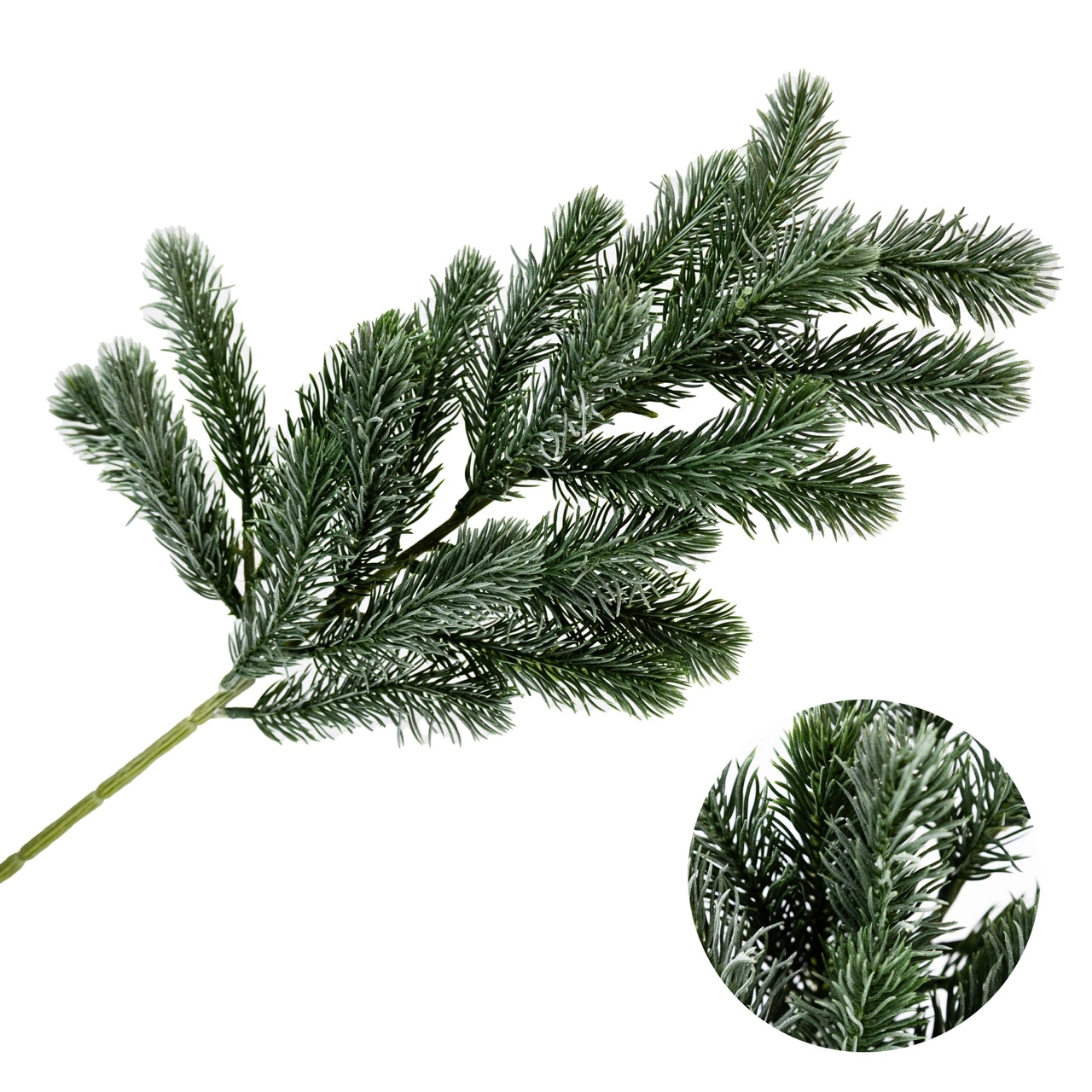 Christmas tree spray with snow