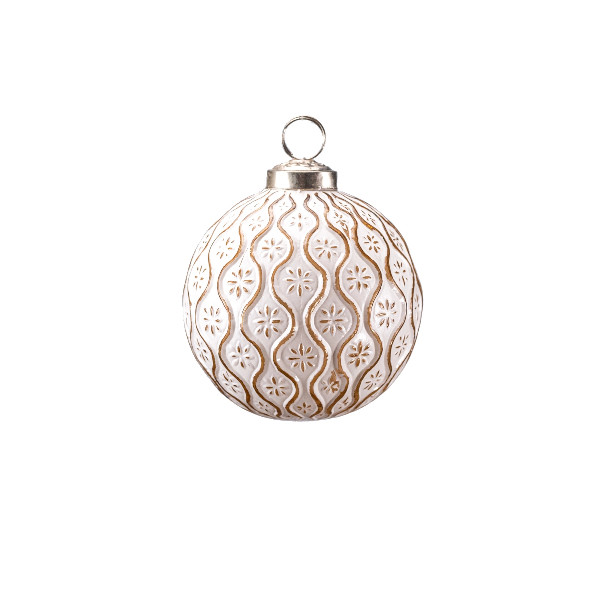 Glass christmas Ball Beige | Wholesale flowers, plants and supplies Glass christmas Ball Beige