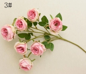 Artificial rose branch real touch