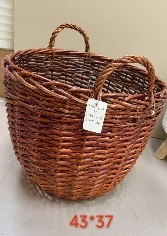 Willow basket D43xH37, D37xH35, D31xH32 cm, 3 pcs