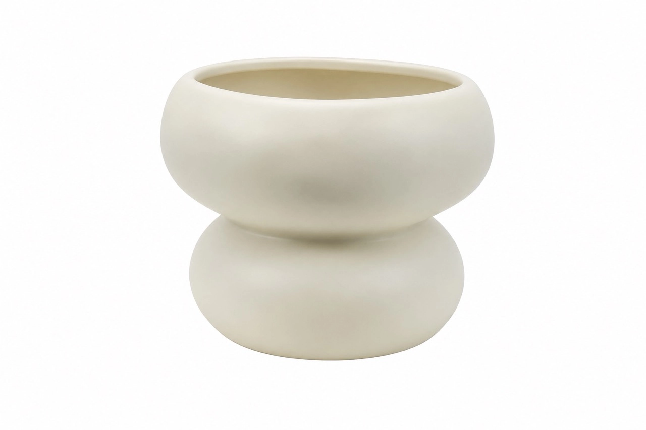 Ceramic flower pot layers