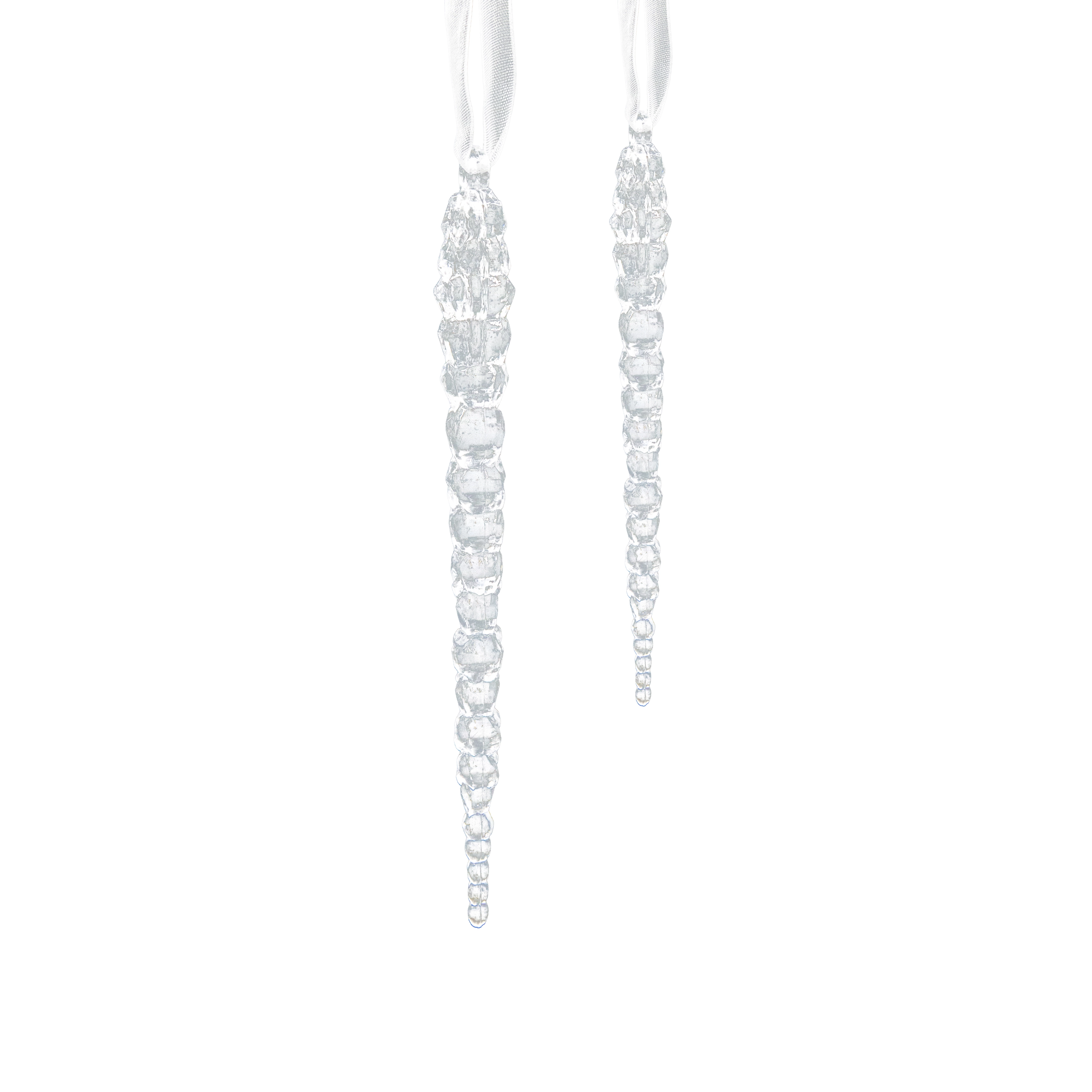 Christmas icicle acrylic, 10 pcs