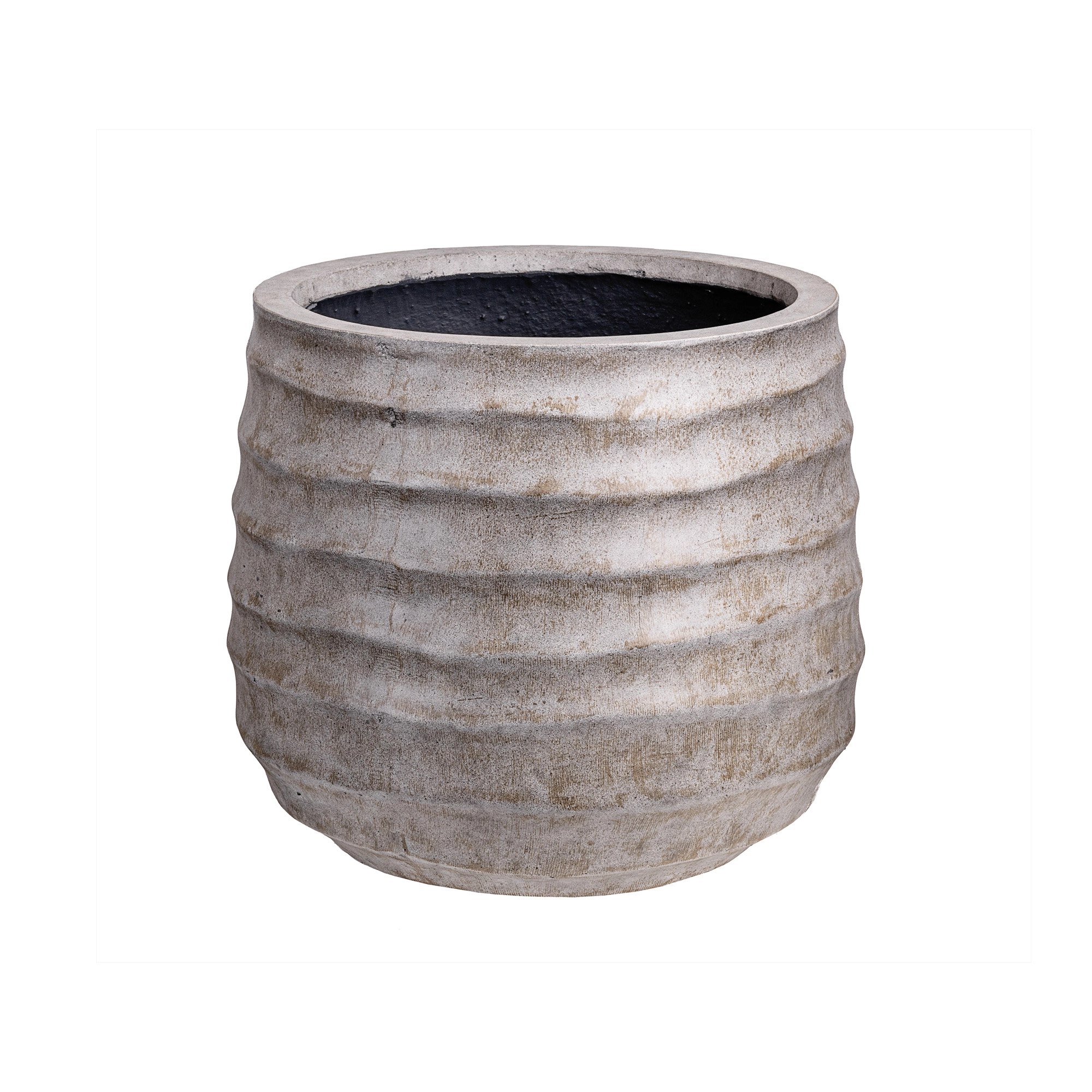 Plant pot Horizontal wave texture