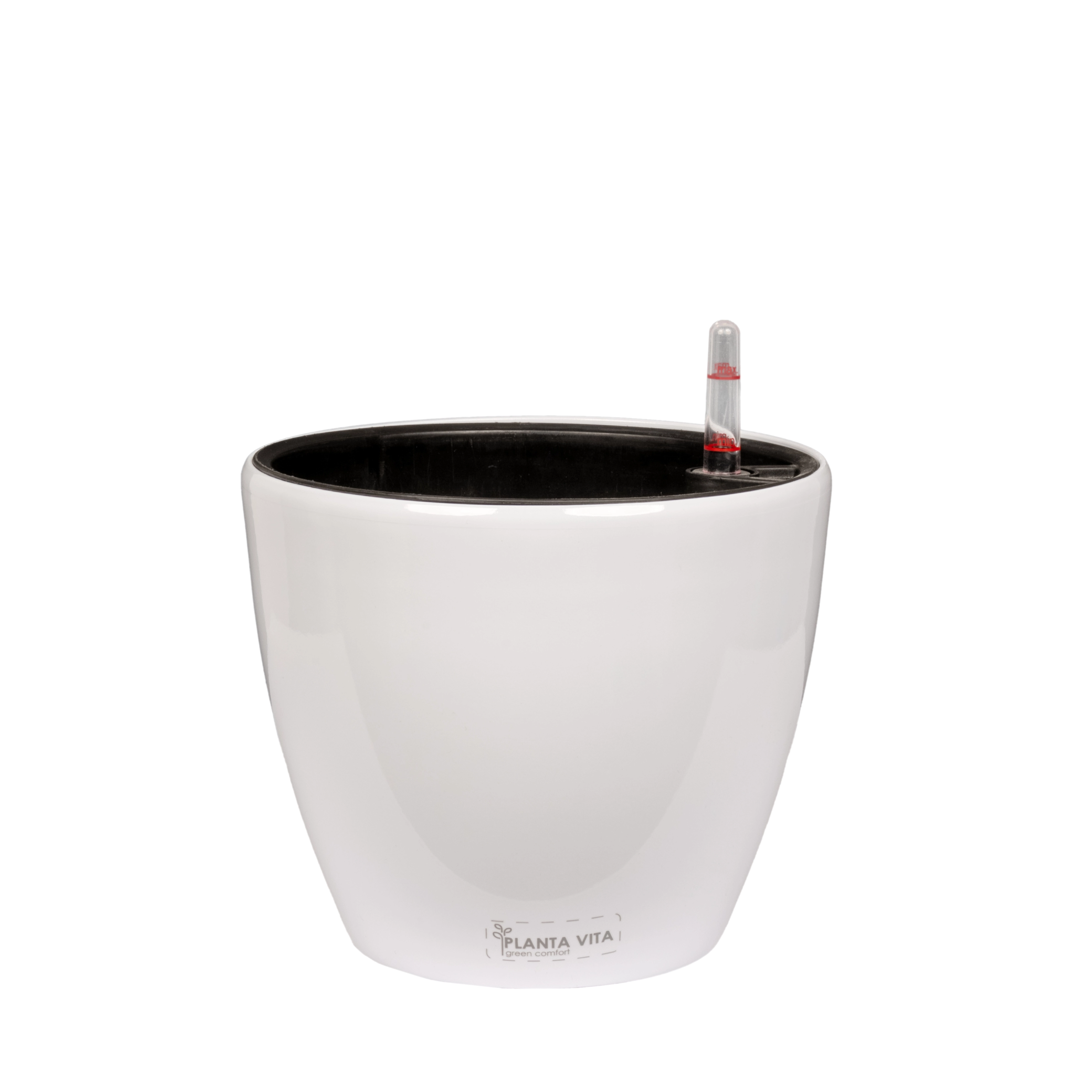 Self Watering system plant plant pot PLANTA VITA "Round Silk white" | Wholesale flowers, plants and supplies Self Watering system plant plant pot PLANTA VITA "Round Silk white"