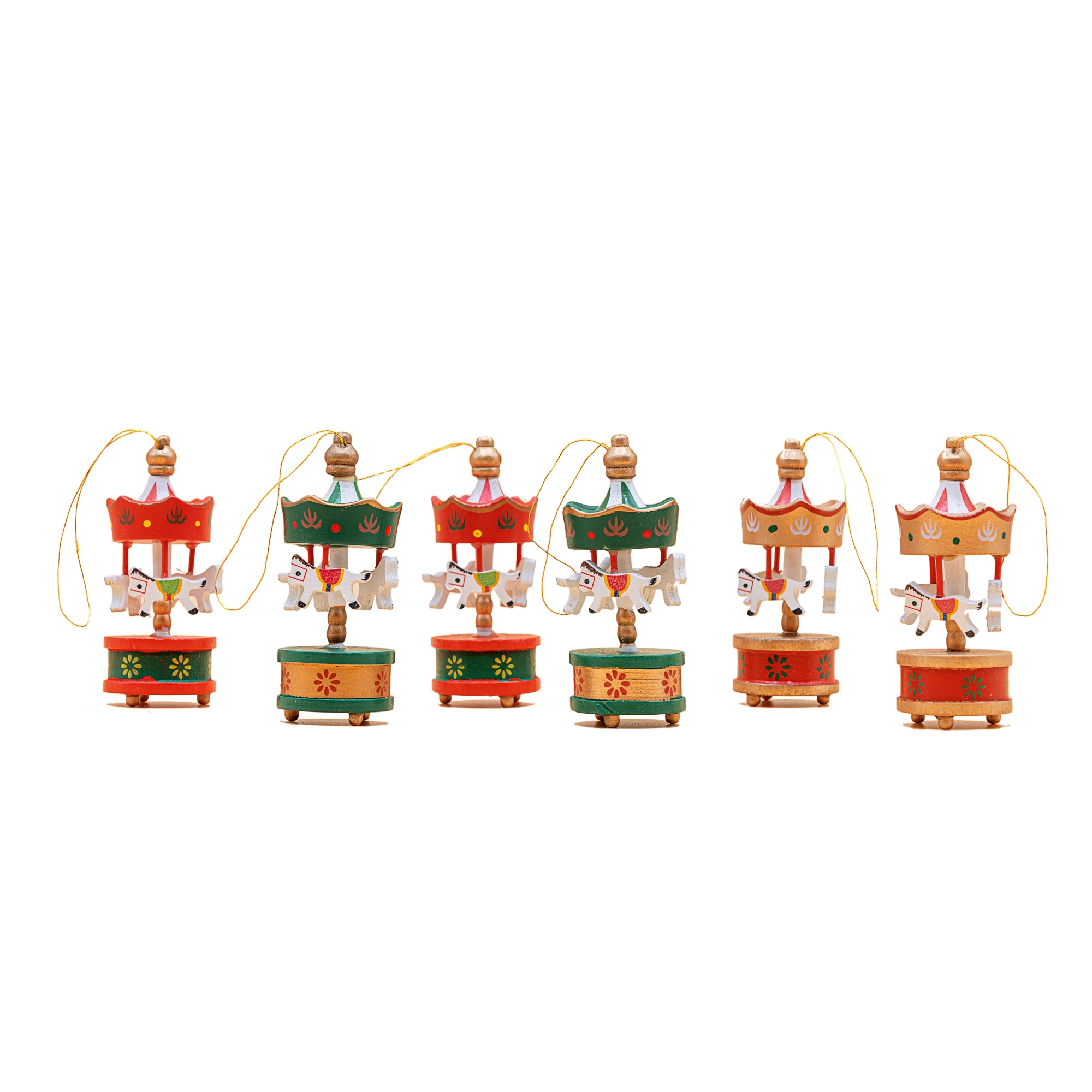 Chrisrtmas tree decoration carousel, 6pcs | Wholesale flowers, plants and supplies Chrisrtmas tree decoration carousel, 6pcs