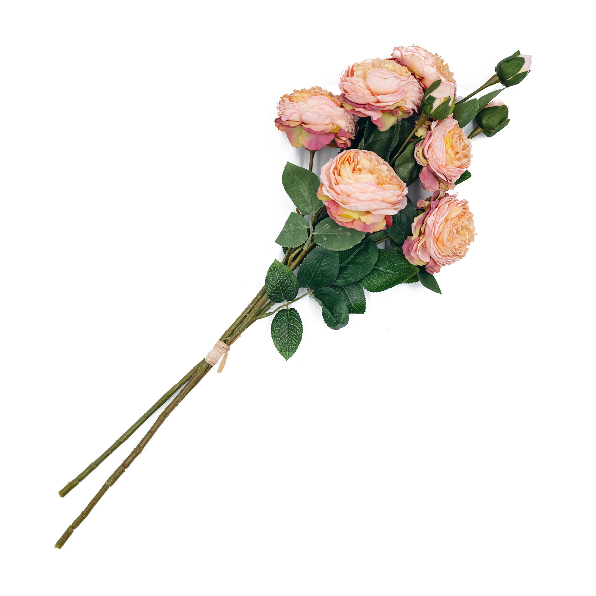 Artificial bouquet of wedding roses