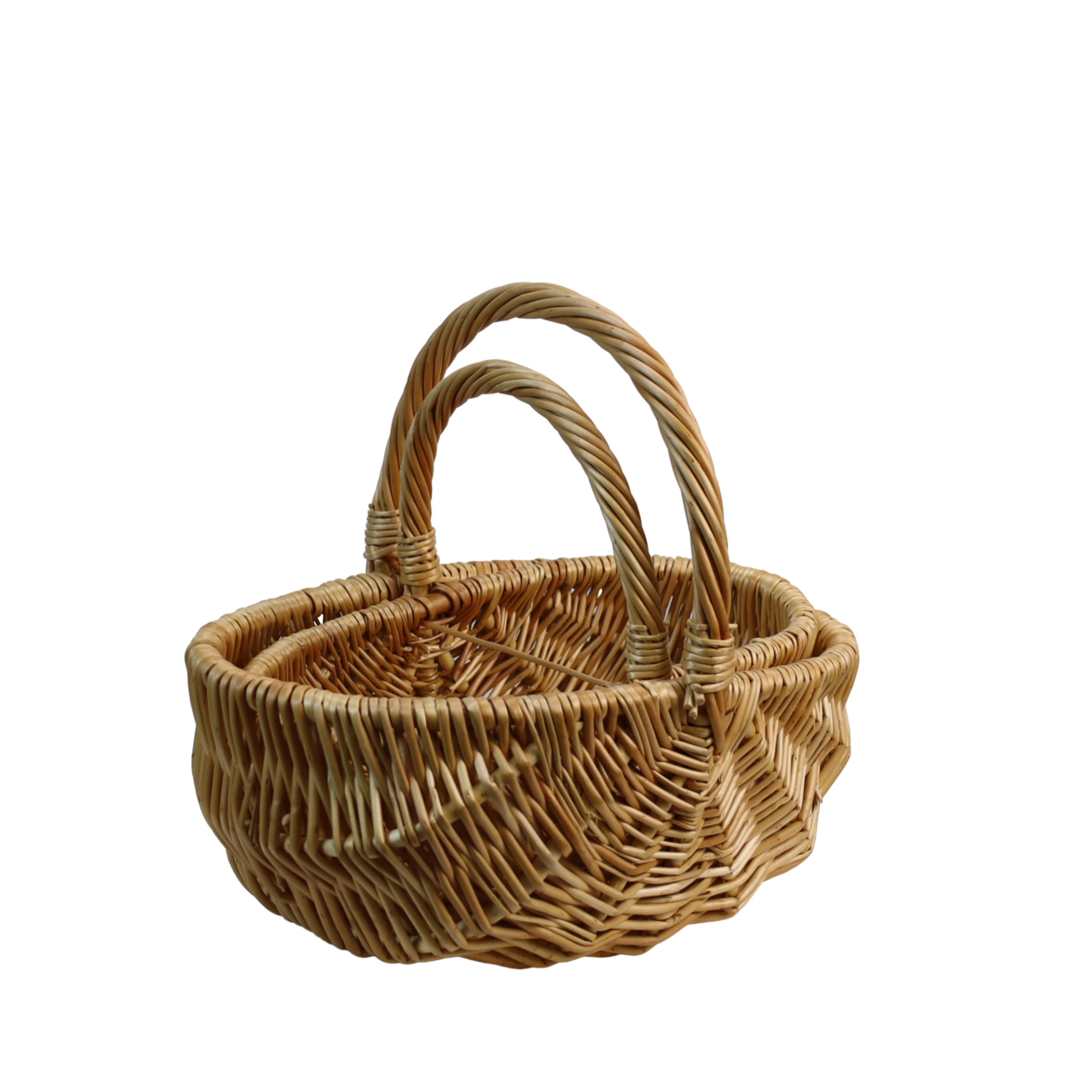 Willow baskets, 2pcs, 32x24xH30, 27x19xH24cm