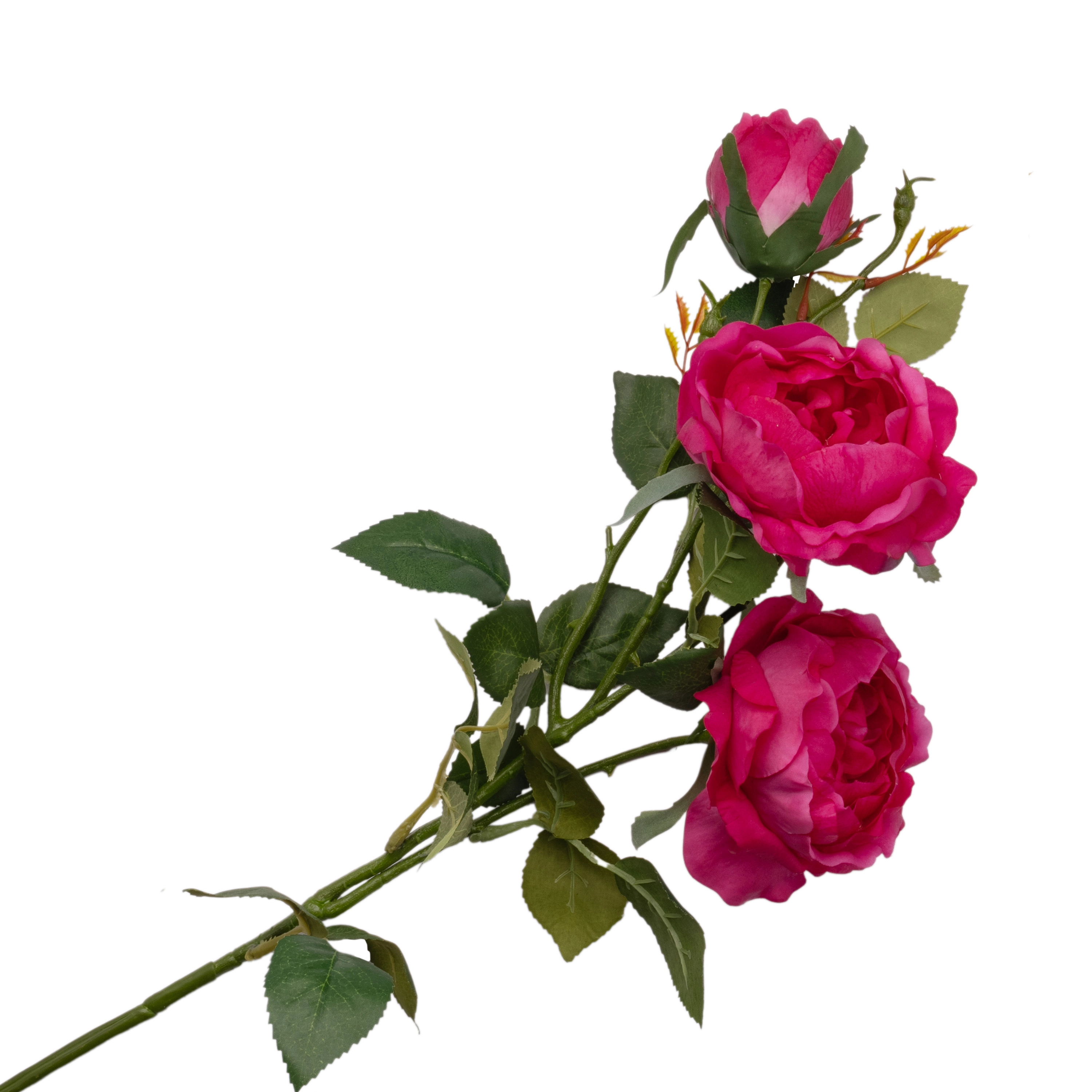 Artificial garden rose spray silicone