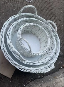 Willow basket D55xH25, D50xH22, D45xH20, D40xH18, D35xH15 cm, 6 pcs