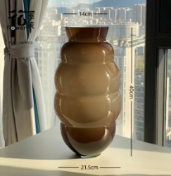Glass vase shaped
