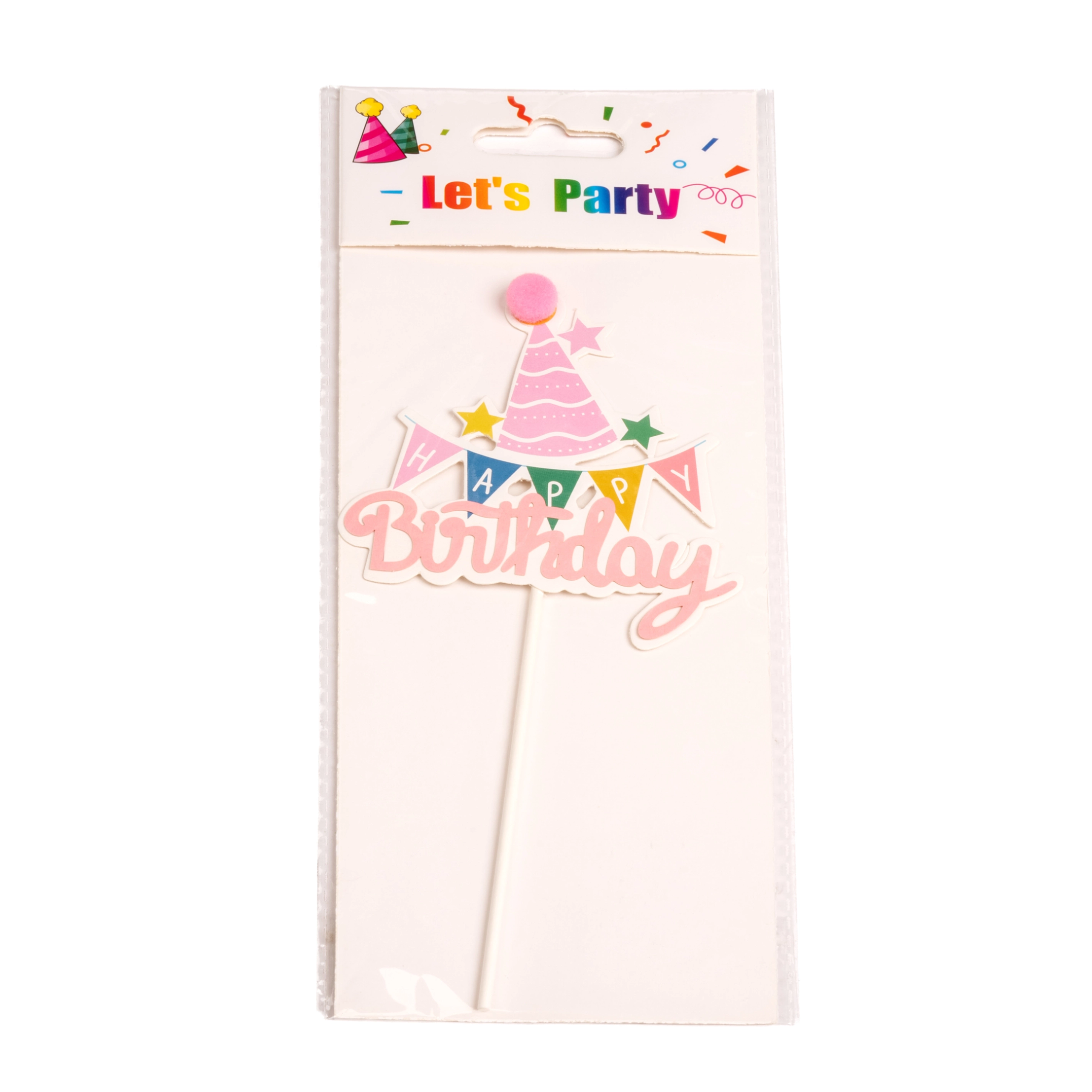 Cake stick Happy birthday | Wholesale flowers, plants and supplies Cake stick Happy birthday