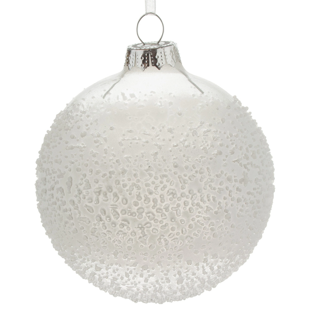 Christamas tree decoration shiny Ball Glass, Silver | Wholesale flowers, plants and supplies Christamas tree decoration shiny Ball Glass, Silver