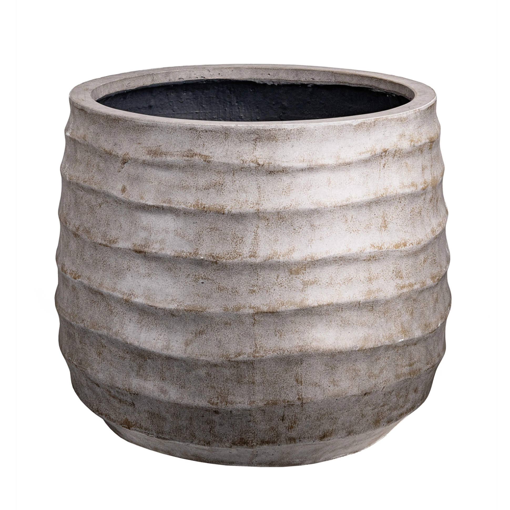 Plant pot Horizontal wave texture