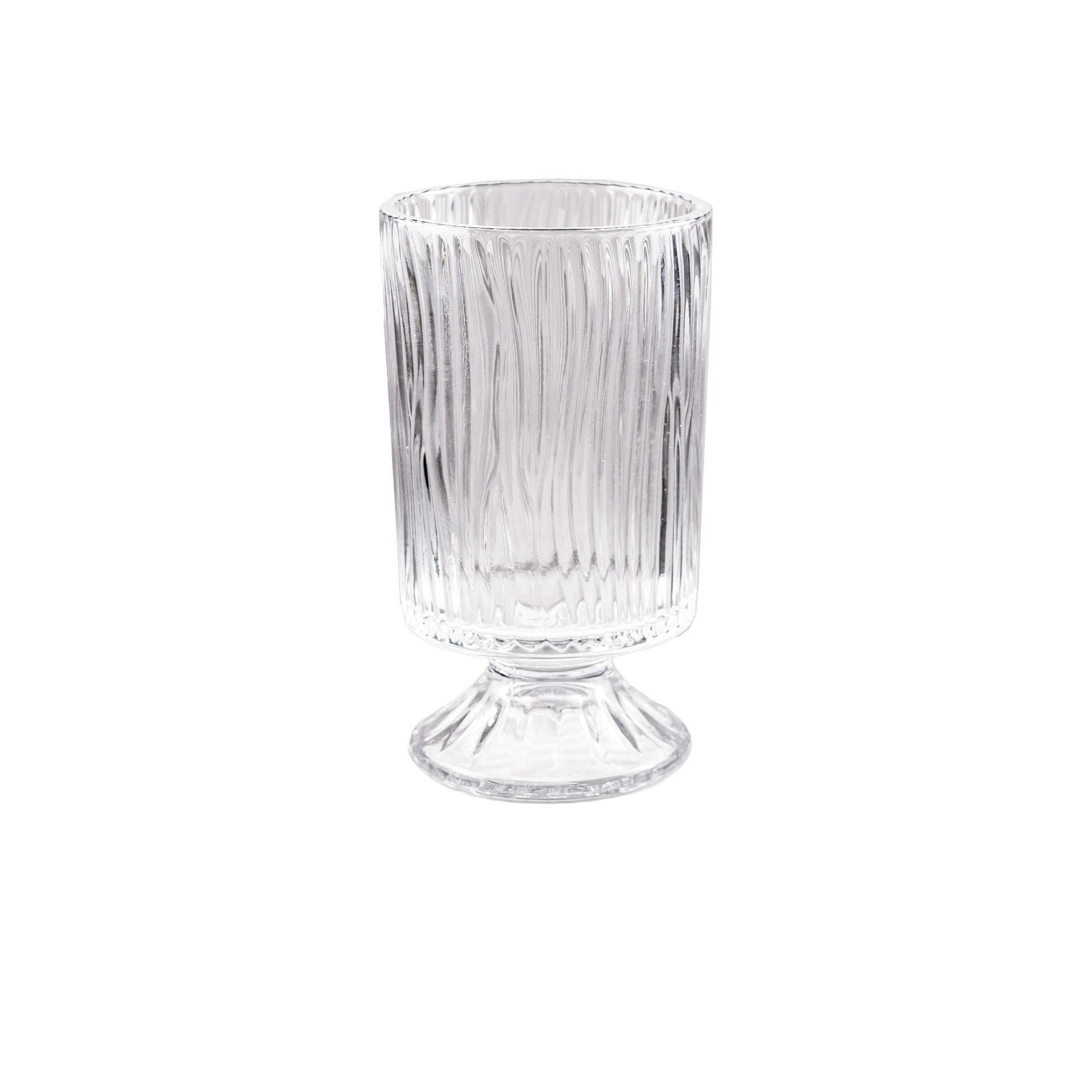Glass vase Stripes crystal | Wholesale flowers, plants and supplies Glass vase Stripes crystal