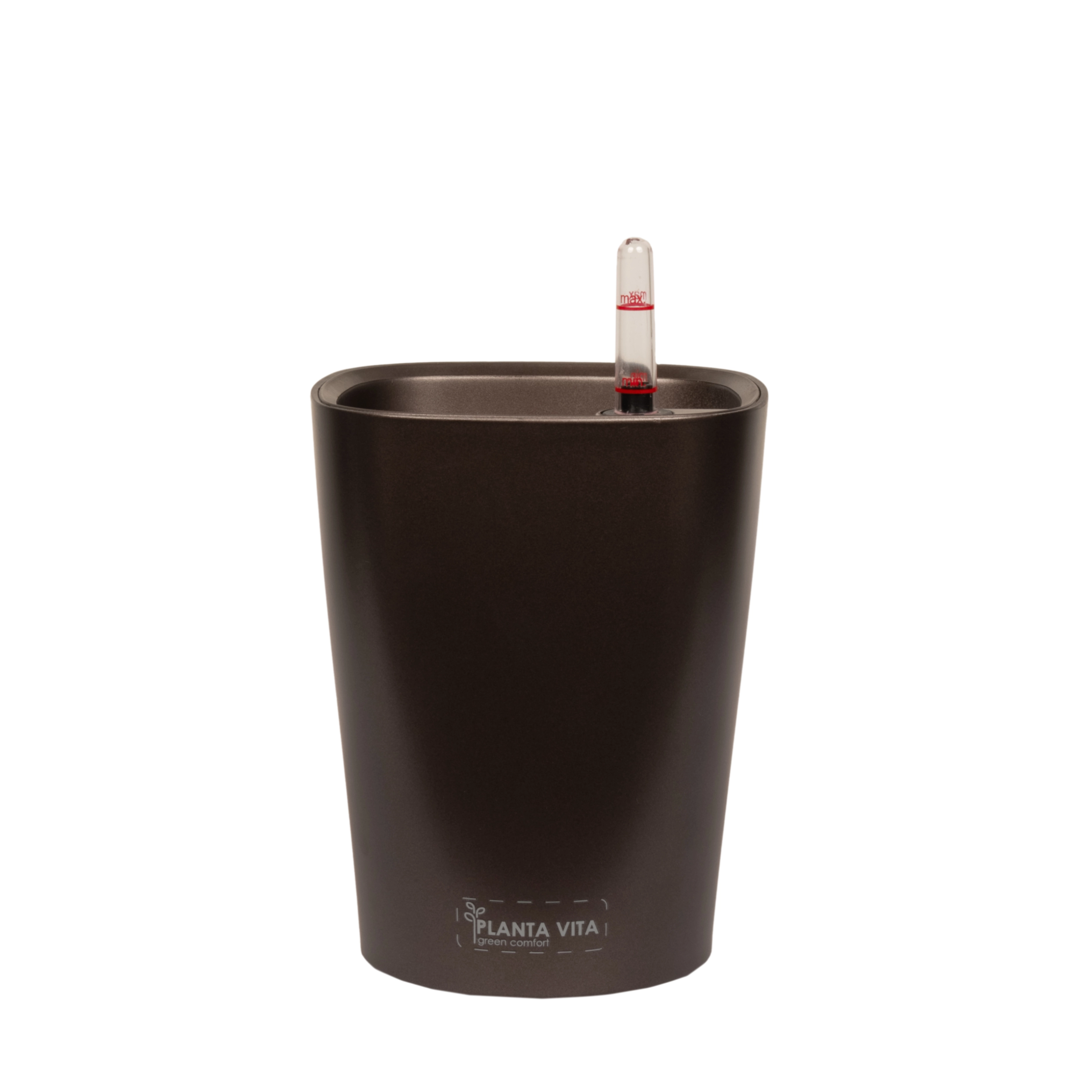 Self Watering system plant pot PLANTA VITA "Crater Matt espresso" | Wholesale flowers, plants and supplies Self Watering system plant pot PLANTA VITA "Crater Matt espresso"