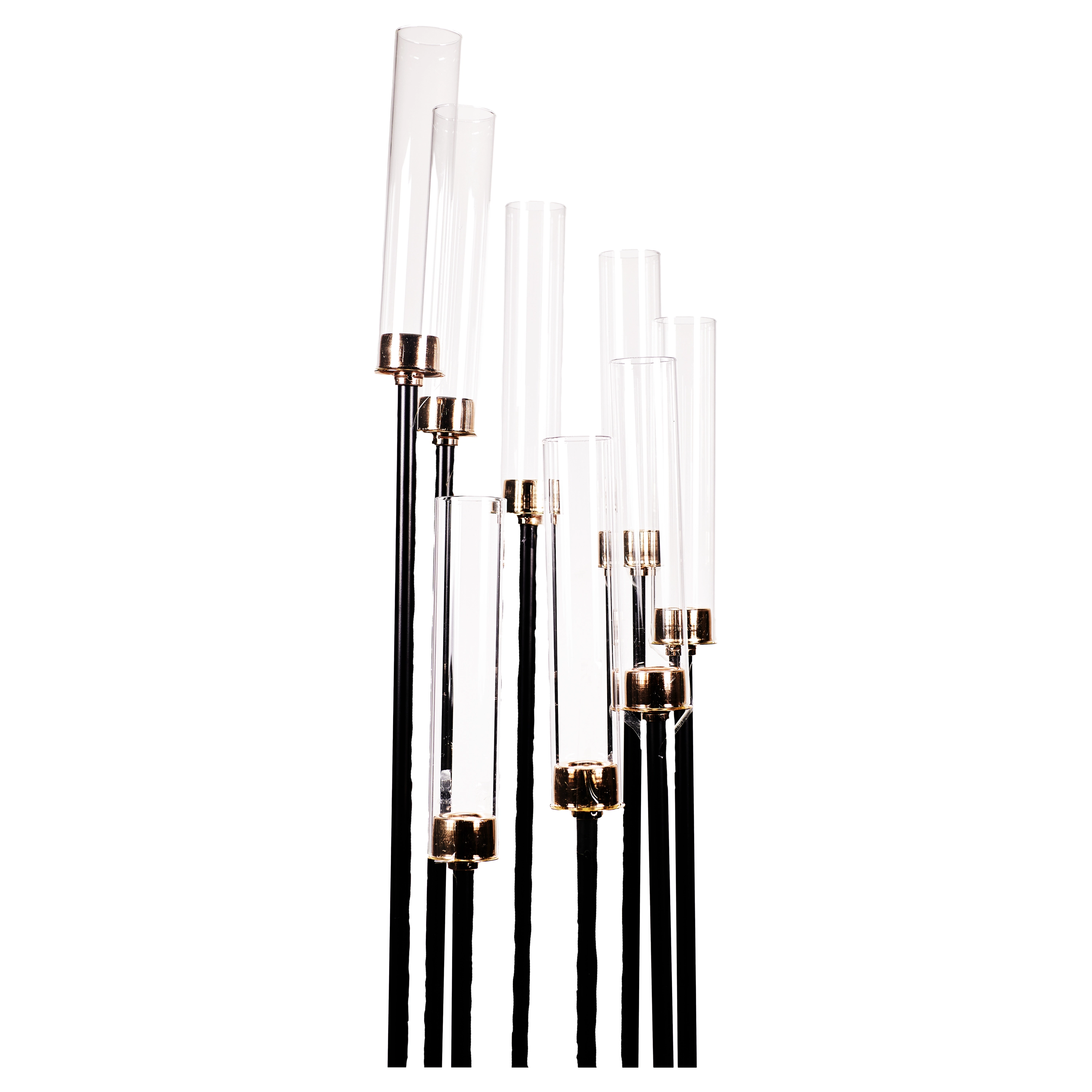 Metal candleholder for 8 candles