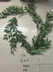 Artificial laurel leaves garland