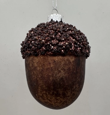 Glass Christmas decoration Acorn