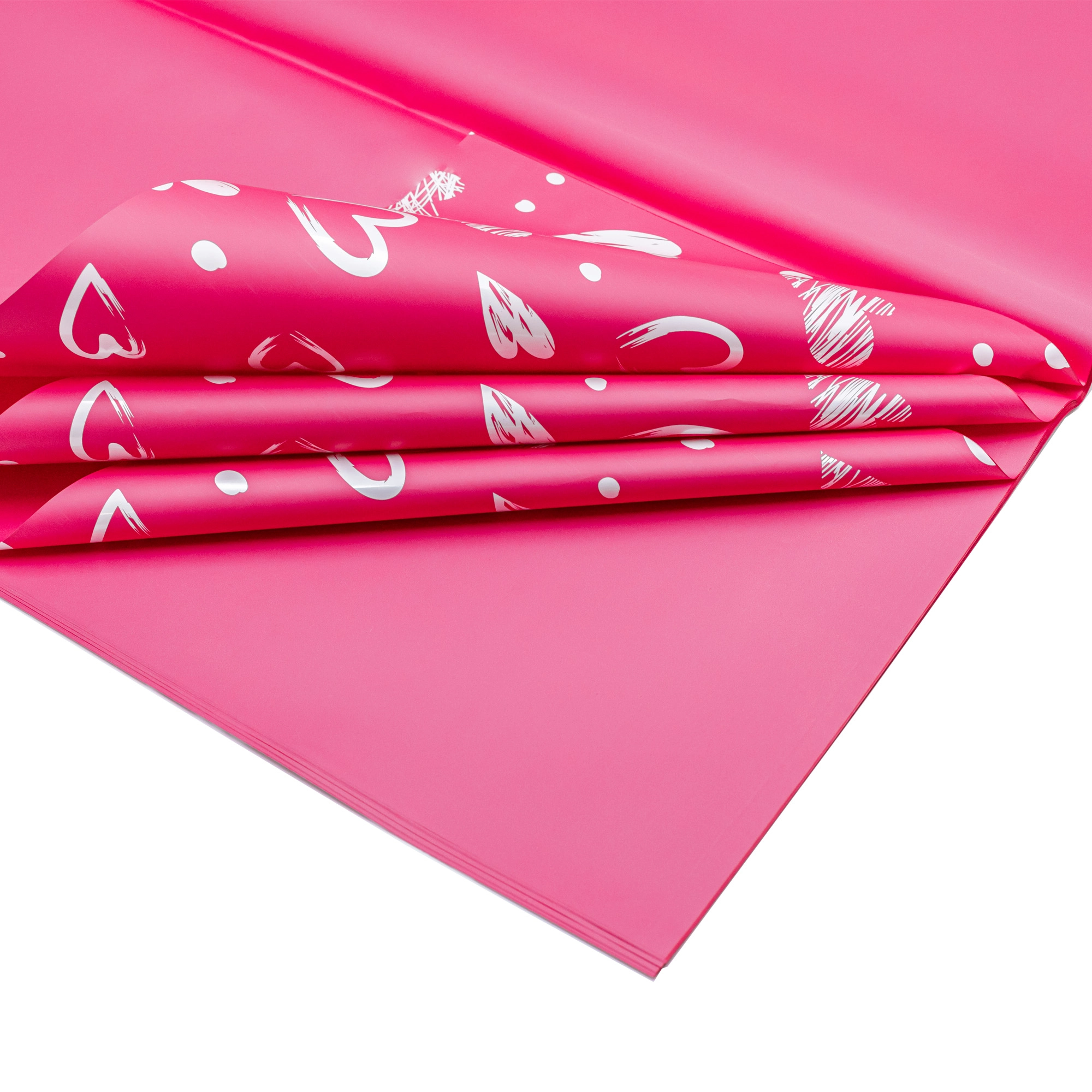 Film Hearts 63 mic, 20 pcs | Wholesale flowers, plants and supplies Film Hearts 63 mic, 20 pcs