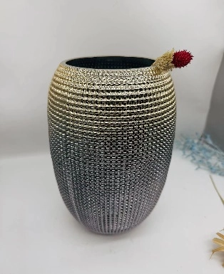 Glass vase textured gradient | Wholesale flowers, plants and supplies Glass vase textured gradient