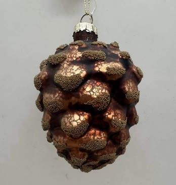 Glass Christmas decoration Pine cone
