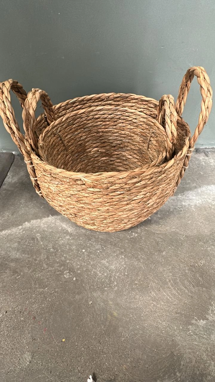 Grass baskets, 2pcs, 27x21xH23, 23x19xH18.5