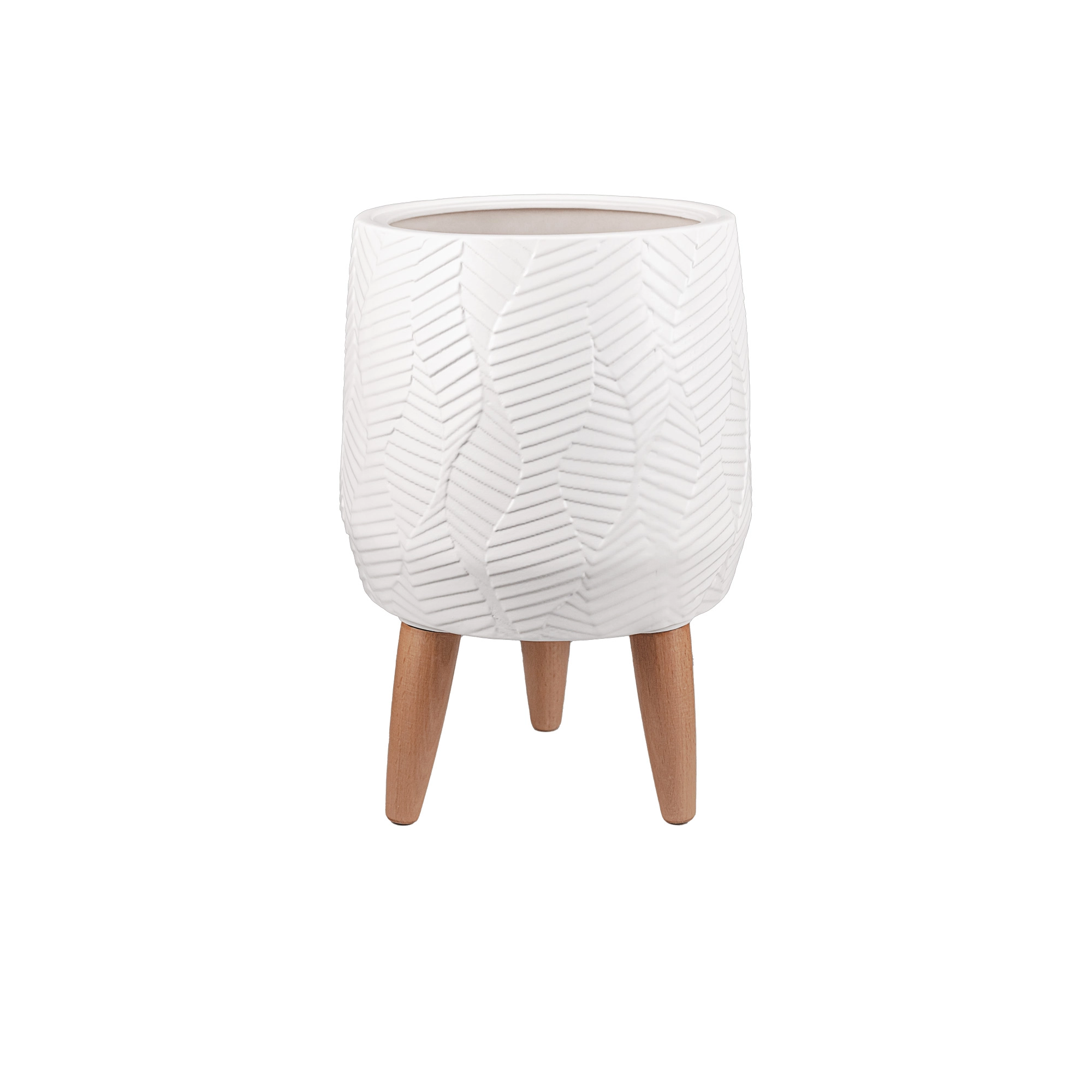 Ceramic pot Scandi Round M