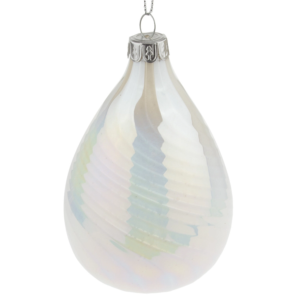 Christmas tree decoration Glass, White