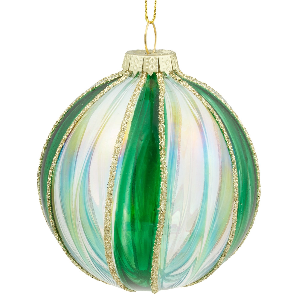 Christamas tree decoration Glossy Glass, Green | Wholesale flowers, plants and supplies Christamas tree decoration Glossy Glass, Green
