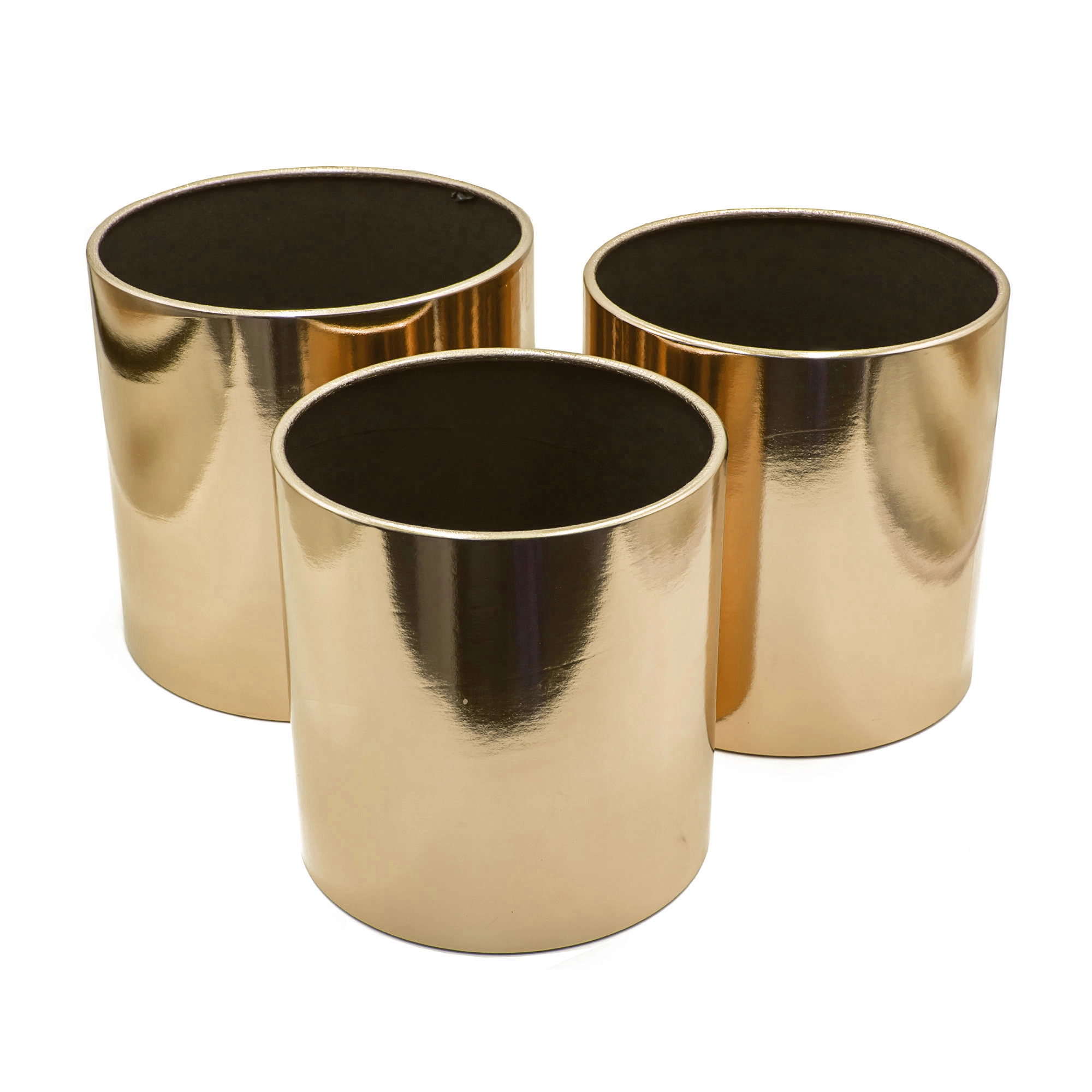 Flower box Style without lid D26xH26, D24xH25, D22xH24cm, 3pcs