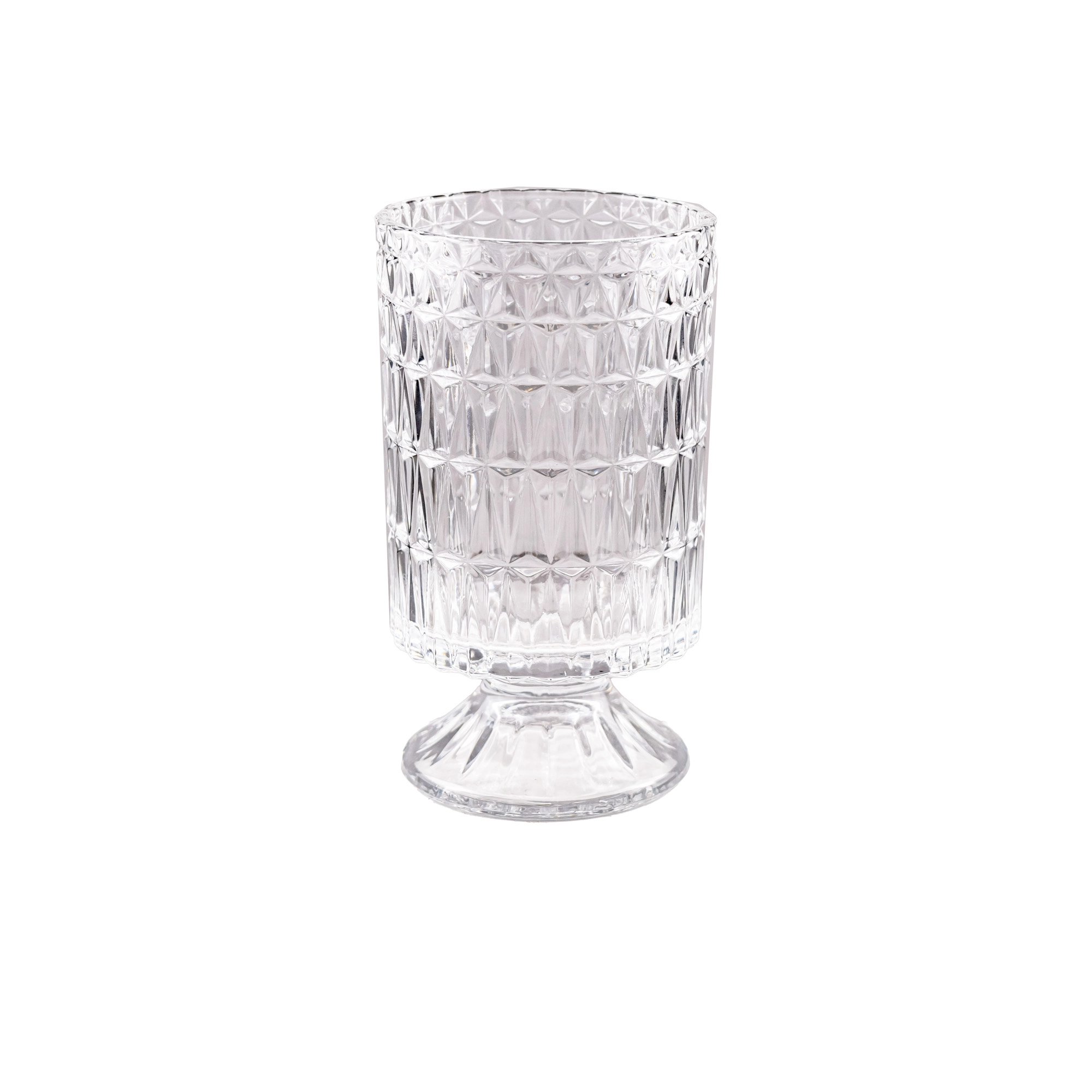 Glass vase Triangles crystal