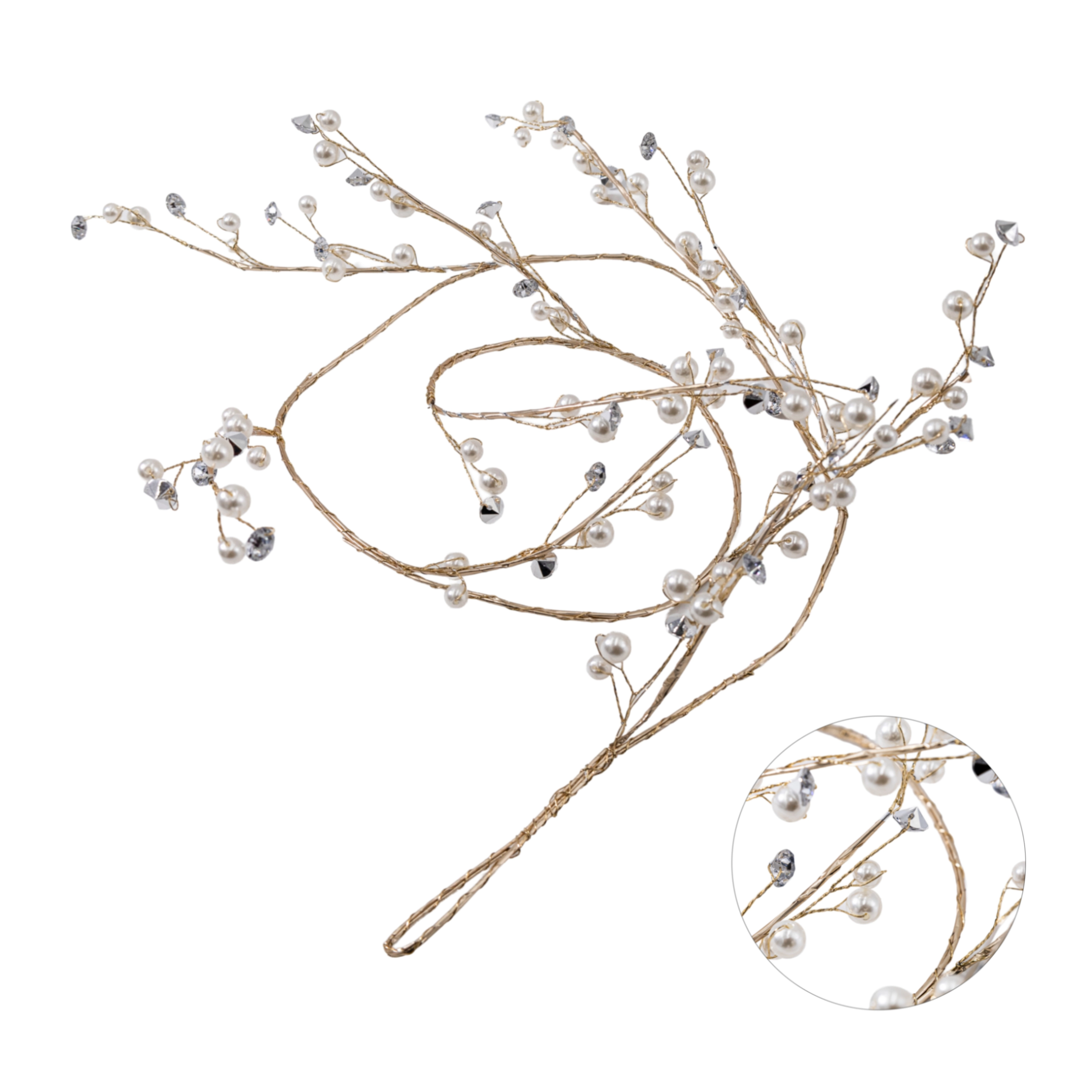 Christmas garland with crystals | Wholesale flowers, plants and supplies Christmas garland with crystals