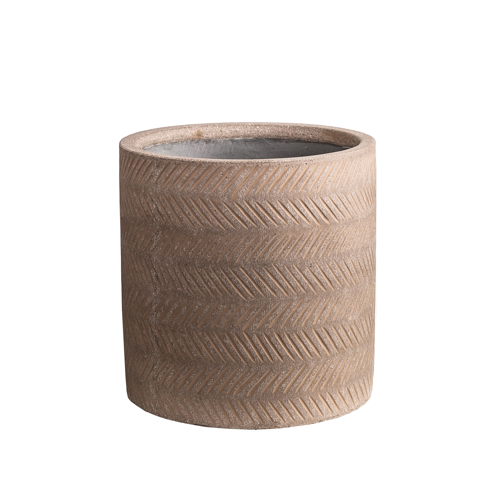 Plant pot Fishbone texture