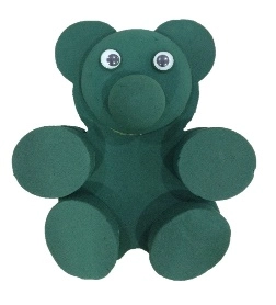 Oasis Teddy Bear 3D Shape with Stand