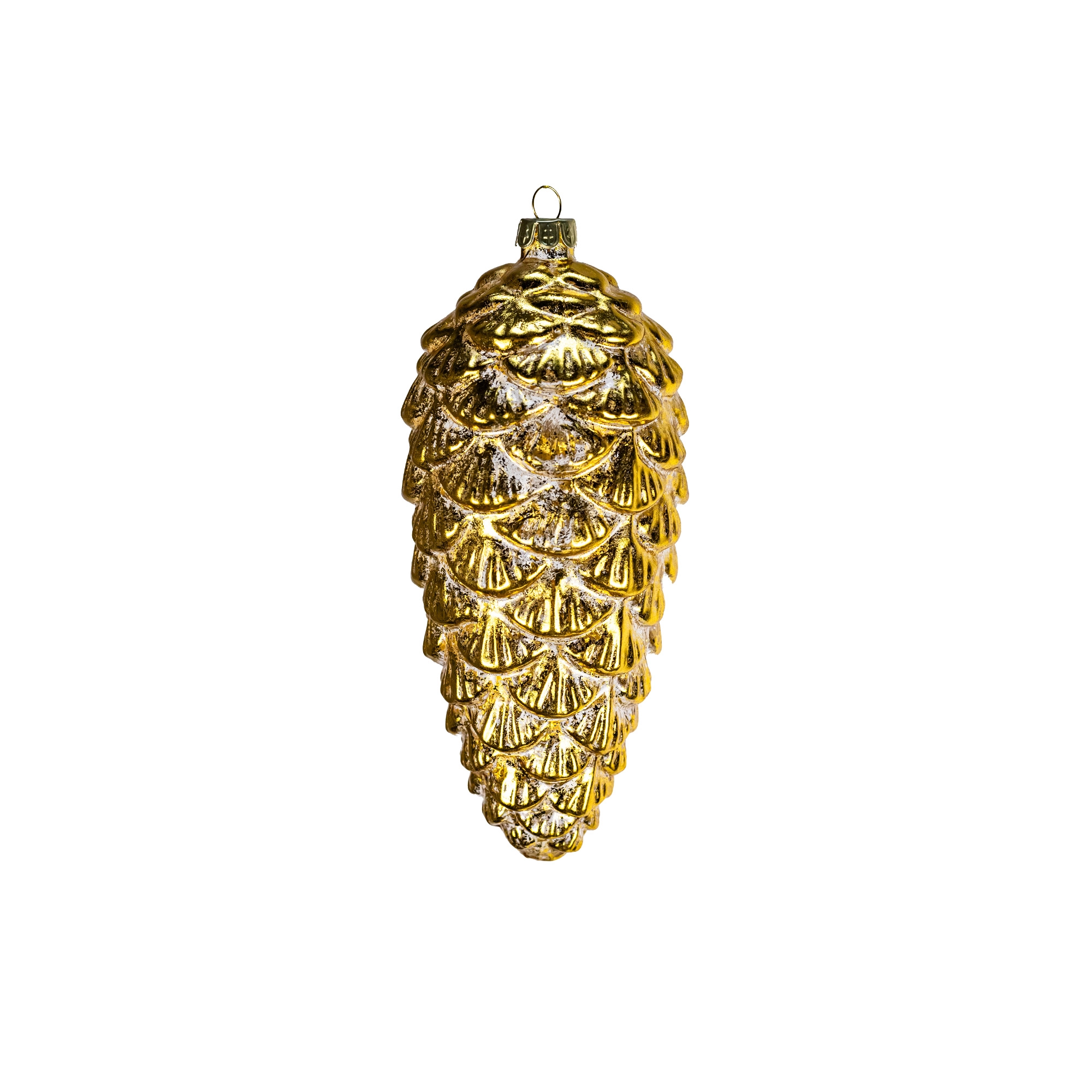 Christamas tree decoration Pine Glass, Gold | Wholesale flowers, plants and supplies Christamas tree decoration Pine Glass, Gold