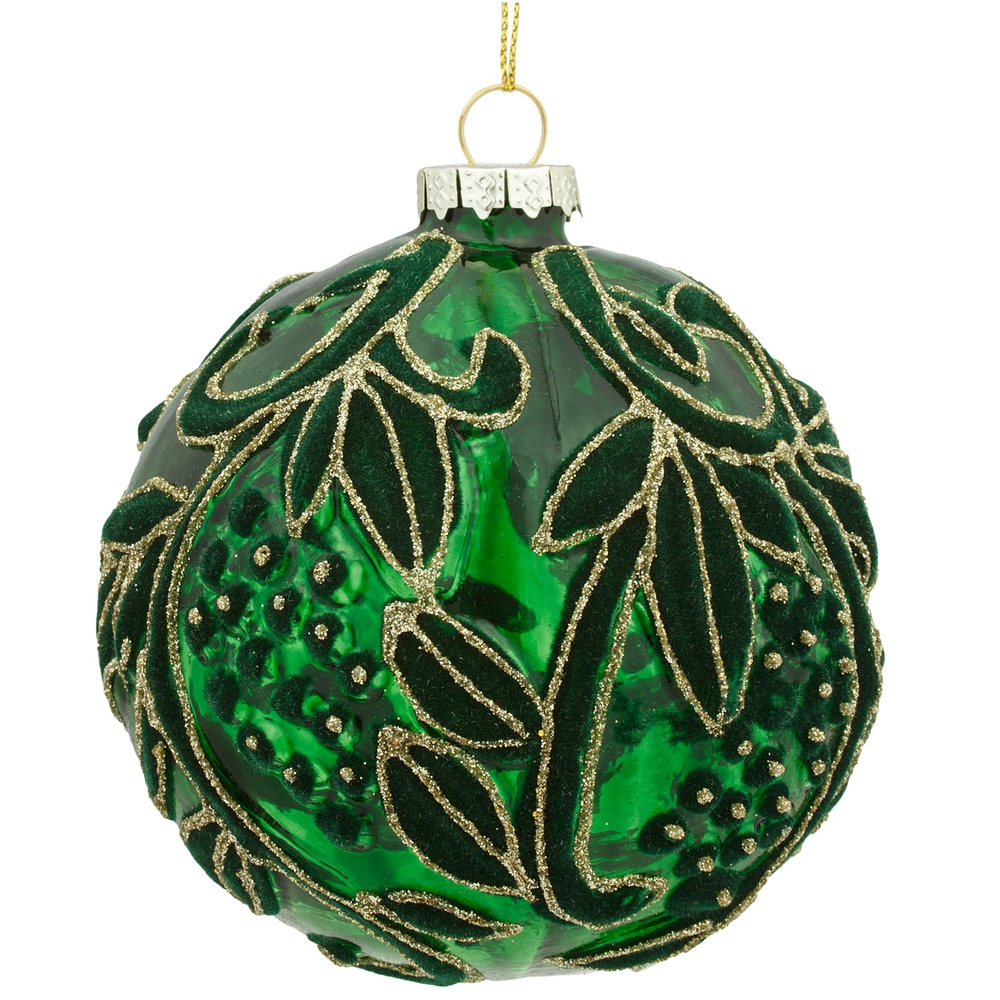 Christmas tree decoration Ball Glass White | Wholesale flowers, plants and supplies Christmas tree decoration Ball Glass White
